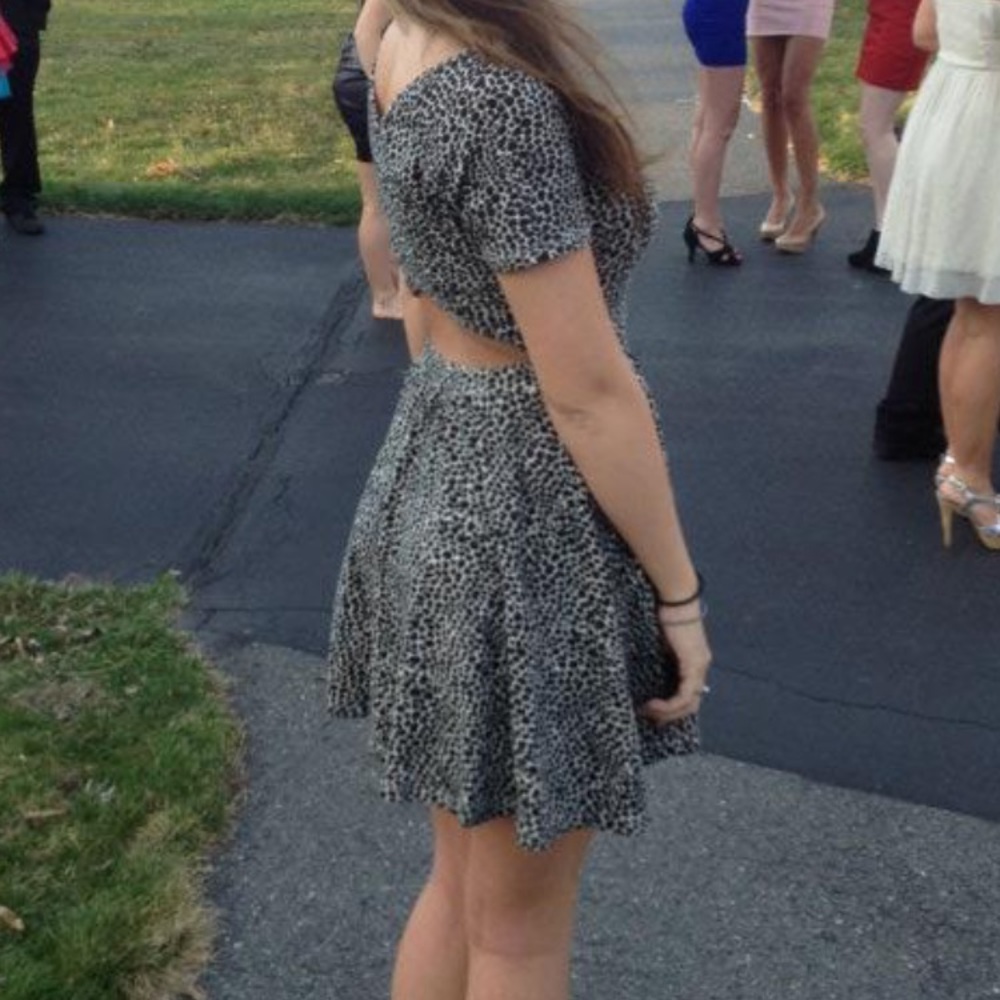 UO ByCorpus Open Back Criss Cross Mini Dress